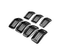 Pour Jeep Pour Cherokee 2014-2018 Calandre De Pare-chocs Avant Style Course Calandres Avant Radiateur Auto(Glossy Black)