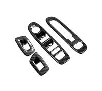 Pour Jeep Pour Compass 2017-2020 Cache Ventilation Intérieur En Fibre Carbone ABS Cadre Décoratif Voiture Garniture Couverture