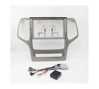 pour Jeep pour Grand Cherokee 2008-2011 2012 Cadre D'autoradio 9 Pouces Installation Façades Tableau Bord 2 Din Panneau DVD GPS Lecteur MP5 Garniture POMPOMPUR(with CANBUS)