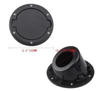 Pour Jeep pour Wrangler JK 2007 2008 2009 2010 2011 2012 2013 2014 2015 2016 2017 Cache de réservoir chrome accessoire 2/4 portes Bouchon Remplissage Carburant(C)