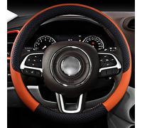 pour Jeep Renegade 2014-2021, Housse de Volant de Voiture en Cuir antidérapant Auto intérieur Accessoires détails intérieurs