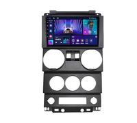 pour Jeep Wrangler Rubicon 2008-2010 9 Pouces Android 12 Écran Tactile Autoradio avec sans Fil Carplay Android Auto Support DSP FM AM HiFi RDS Lien Miroir BT Dab SWC + AHD Caméra De Recul(B,M300S)