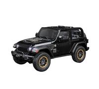 pour Jeep Wrangler Rubicon Convertible SUV 1:18 Modèle De Voiture en Alliage Moulé sous Pression Décorations Sonores Et Lumineuses(Black)
