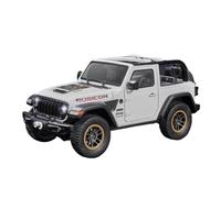 pour Jeep Wrangler Rubicon Convertible SUV 1:18 Modèle De Voiture en Alliage Moulé sous Pression Décorations Sonores Et Lumineuses(White)