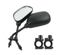 pour Jeu de 2 Rétroviseurs Universels 8mm pour facile Pose pour | Matériau ABS , finition noire, résistant chocs, adapté pour vtt, inclut adaptateur