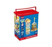 pour jeujura - Baril tecap multiform 175 Pieces en Bois Colores - planchettes, Blocs - Jeu Construction - Set Jouet Enfant avec Carte