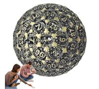 Pour Jeux De Rôle - Cube Unique à 100 Faces, Accessoire Pour Aventures De Table, Jouet Avec Des Motifs Géométriques Incroyables, Outil De Jeu De Collection | Équipement Pour G