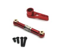 Pour JJRC C8805 Q130A Q130B Q141 Q117A Q117B Q117C Q117D 1/16 Bras Servo 25T Métal Palonnier Biellette Direction Voiture RC Pièces Accessoires Mise À Niveau Composants(Red)