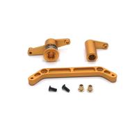 Pour JLB Pour J3 1/10 RC Car Parts Metal Upgrade Replacement Steering Components EA1011A Remote Control Accessories RC Crawlers Modèles(Yellow)