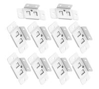 Pour joint de meubles, support anti-oscillation, avec 10 vis incluses | Supports d'angle en forme de L pour tiroirs, armoires, tables, étagères, menuisiers et propriétaires de maison