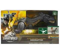 pour Jurassic World - indoraptor Super Colossal, Morsure geante - Grande Figurine articulee 91 cm - Set Dinosaure trackers et 1 Carte