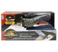 pour Jurassic World - mosasaure Super Colossal, Reptile Ocean - Grande Figurine articulee XL 91 cm - Set Dinosaure Marin et Carte