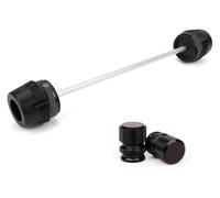 pour K&awasaki Z900 RS/SE 2017-2023 Moto Avant Roue Fourche Course Protection D'essieu Capuchon Signal Bouton Interrupteur glissière Protection Cadre(Black C)