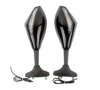 Pour K&awasaki ZX-12R 2000-2006 ER-6F 2005-2008 Z750S 2005-2006 Ninja 500 1994-2008 250R 2008-2011 Rétroviseur De Moto Avec Clignotant compatibles(Noir)