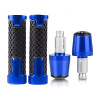 Pour K&awasaki ZX9 ZX9R 1994-2000 2001 2002 2003 7/8 ''22mm Poignées De Moto Guidon Anti-dérapant Poignée Extrémités Prise guidon(Bleu)