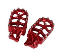 Pour K&T&M 125-300 XC 2017-2023 125-530 EXC/EXC-F 2017-2023 250SX 2017-2023 Repose-pieds De Moto Tout-terrain Pédales CNC En Aluminium Pédale Antidérapante(Rouge)