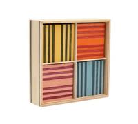 pour kapla Construction - Coffret Boite 100 planchettes colorees en Bois, 8 Couleurs - Enfant des 2 Ans - Set Jeu creatif et Carte