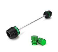pour Kaw&asaki Z900 RS/SE 2017-2023 Moto Avant Roue Fourreau De Fourche Protection D'essieu Capuchon Clignotant Bouton Interrupteur Moto Curseurs Cadre Protection(Green C)