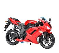 Pour Kawasaki Ninja ZX6R 1:12 Modèle De Course En Alliage Simulation Modèle De Moto De Rue En Métal Moulé Sous Pression Jouets Et Cadeaux(Red)