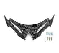 pour Kawasaki pour Ninja 500 pour NINJA500 2024 2025 Carénage Winglets Bouche Aérodynamique Protection Coque Gardes Aile Avant(Motif en Fibre de Carbone)