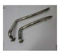 pour Kawasaki pour Vulcan 900 S pour EN900 pour VN900 S900 Toutes Les Années Tuyau D'échappement Moto Ventilation avec Déflecteurs Silencieux D'échappement Tuyaux(Chrome)