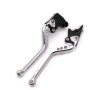 Pour Kawasaki Pour Z1000SX Pour Ninja1000 Pour Tourer 2011-2016 Pour Z1000 2007-2016 Poignée Courte Réglable Leviers D'embrayage Frein(B long silver)