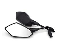Pour Kawasaki Pour Z900 Pour Z900RS Pour Z400 Ou Z650 Z800 Z1000 Z250 Z300 250R Rétroviseur Moto Rétroviseurs Latéraux moto retro retroviseur guidon(Black)