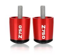 pour:Kawasaki Z750 2005 2006 2007 2008 2009 2010 2011 2012 Z400 2019 2020 2021 2022 Poignées de Guidon de Moto Extrémité du Capuchon de la Barre de poignée 7/8 inch 22mm(Red Z750)
