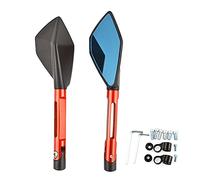 Pour Kawasaki Z800 Z800E Version 2013 2014 2015 2016 2017 2018 Rétroviseur De Moto Rétroviseur CNC Aluminium Bleu Anti-éblouissement Rétroviseurs Latéraux(Orange)