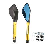 Pour Kawasaki Z800 Z800E Version 2013 2014 2015 2016 2017 2018 Rétroviseur De Moto Rétroviseur CNC Aluminium Bleu Anti-éblouissement Rétroviseurs Latéraux(Or)