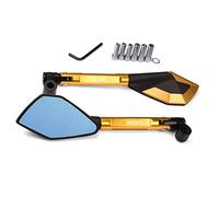 Pour Kawasaki Z800 Z800E Version NINJA 800 2013 2014 2015-2018 Rétroviseur De Moto Bleu Rétroviseurs Latéraux Anti-éblouissants Avec CNC En Aluminium(Or)