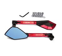 Pour Kawasaki Z800 Z800E Version NINJA 800 2013 2014 2015-2018 Rétroviseur De Moto Bleu Rétroviseurs Latéraux Anti-éblouissants Avec CNC En Aluminium(Rouge)