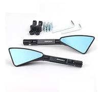 Pour Kawasaki Z800 Z800E Version NINJA 800 2013-2016 2017 2018 Rétroviseur De Moto Bleu Rétroviseurs Latéraux Anti-éblouissants CNC En Aluminium Avec (Noir)