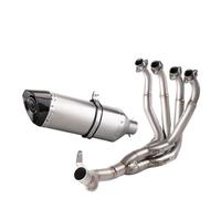 pour Kawasaki Z900 900 Kit D'échappement en Acier Inoxydable pour Moto Partie Avant 470Mm Et Arrière 2017 2018 2019 2020 2021 2022 2023