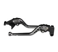 pour Keeway RKF 125 CNC leviers d'embrayage de Frein de Moto poignée d'embrayage de Levier de Frein réglable en Aluminium Frein Court réglable(Long Titanium)