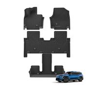 pour Kia EV9 6 Sièges 2024 2025 Tapis De Sol Voiture Étanche Coussinet Coffre TPE 3D Tapis De Sol Auto(LHD 4PCS,6seats US Version)