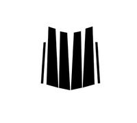 Pour Kia K7 Pour Cadenza VG 2010-2016 Lot De 6 Garnitures De Poteaux De Pilier Noirs Pour Fenêtre Porte Côté Autocollant Décoration