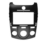 pour Kia pour Forte Coupé pour Cerato 2009 2010 2011 2012 Kit De Garniture De Tableau De Bord Autoradio 2 DIN Grand Écran 9 Pouces MENSUNUBNM(MT-Black)