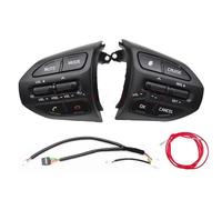 Pour Kia Pour RIO 2018-2021 Pour X-LINE Pour K2 Pour 4 Régulateur Vitesse Volume À Distance Commutateurs Voiture Bluetooth Boutons Volant Boutons Interrupteur Commande Volant(K2 Set-Red line)