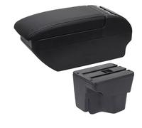 Pour Kia Pour Rio 3 2011-2016 Organiseur De Console Centrale Double Couche Avec Accessoires Pour Gobelets(F All Black No)