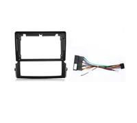 pour Kia pour Sorento 2006 2007 2008 2009 Façade D'autoradio 9 Pouces avec Faisceau De Câbles Et Adaptateur d'alimentation POMPOMPUR(Only Frame Cable)