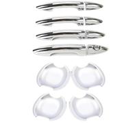 Pour Kia Pour Sportage 3 SL 2011-2015 Poignées Porte Extérieures Caches Protections Capuchons Verrouillage ABS Argenté housse de poignée de porte de voiture(Handle Bowl 4 Door)