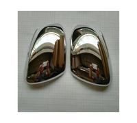 Pour Kia Pour Sportage QL 2016-2021 Coque De Rétroviseur Cadre De Sourcil Moulage ABS, Chrome Fibre De Carbone Autocollant Accessoires FIXCOR(Cover silver)