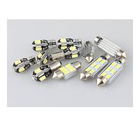 pour Kia Sportage 2011-2016, 9 Ampoules LED Kit d'éclairage intérieur Lampes Blanches Carte Golve boîte dôme Coffre lumière de Plaque d'immatriculation
