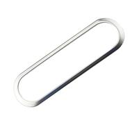 Pour Kicks 2016-2022 Cadre Bouton Commutateur Climatisation Central Voiture Acier Inoxydable Garniture Autocollante Interior Garniture Cadre(Silver)
