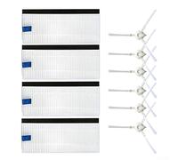 pour Kit d'accessoires de rechange pour ISWEEP X3/Pour Puppyoo R30/Pour Airbot A500, 6 brosses latérales, 4 filtres
