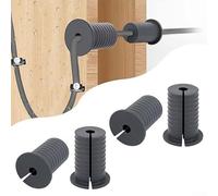 pour kit d'acheminement de câbles - 6 œillets avec pelle de 2,5 cm, forets renforcés de 2,5 cm et forets de 0,6 cm, 30 pinces murales pour une installation soignée de câble (5)