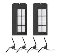 pour Kit de filtres de rechange pour aspirateur - Pièces de rechange pour aspirateur pour Eufy Clean X9 Pro, comprend 2 filtres, 4 brosses latérales