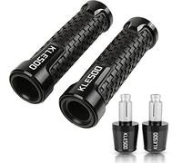 Pour KLE500 KLE 500 Poignées De Guidon Moto Antidérapantes Capuchon Barre Extrémités Prise CNC Accessoires En Aluminium guidon(Noir)