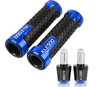 Pour KLE500 KLE 500 Poignées De Guidon Moto Antidérapantes Capuchon Barre Extrémités Prise CNC Accessoires En Aluminium guidon(Bleu)